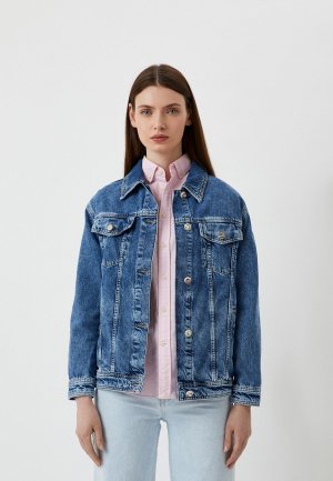 Куртка джинсовая Blugirl. Цвет: синий