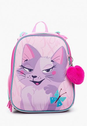 Рюкзак и кошелек Berlingo Princess cat. Цвет: розовый