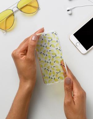 Чехол для iPhone 7 с принтом лимонов Signature. Цвет: желтый