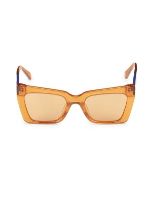 Солнцезащитные очки Immortal B 51MM с бабочкой , желтый Karen Walker