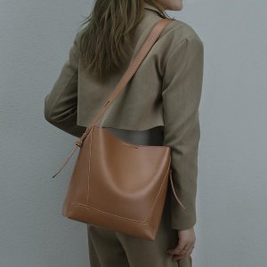 Женская модная сумка-ведро большой емкости на одно плечо, сумка для подмышек, через поездок работу VIA ROMA