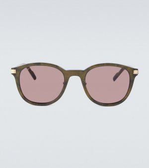 Солнцезащитные очки-авиаторы черепаховой расцветки , красный Cartier