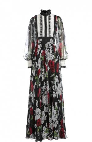 Вечернее платье Dolce & Gabbana. Цвет: черно-белый