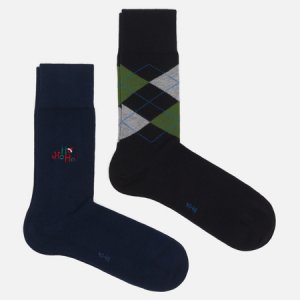 Комплект носков Everyday X-Mas 2-Pack Burlington. Цвет: комбинированный