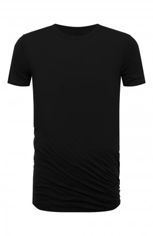 Хлопковая футболка Rick Owens. Цвет: чёрный