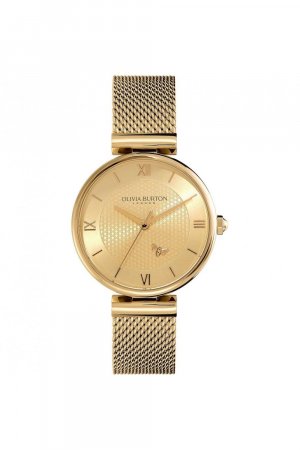 Модные аналоговые кварцевые часы Minima Bee из нержавеющей стали — 24000096 , золото Olivia Burton