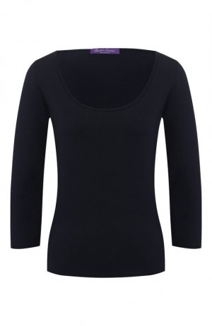 Шелковый пуловер Ralph Lauren. Цвет: синий