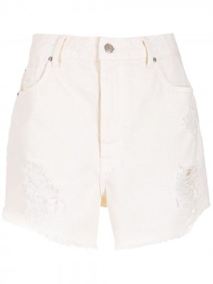 Джинсовые шорты Amanda с прорезями Nk. Цвет: белый