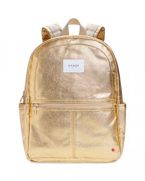 Детский рюкзак Kane с эффектом металлик , цвет Gold STATE