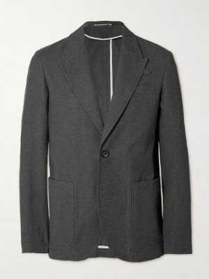 Пиджак Mansfield Cotton and Wool-Blend, темно-серый Oliver Spencer