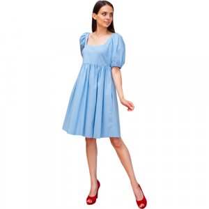 Платье , размер 40-42, голубой ONateJ. Цвет: голубой