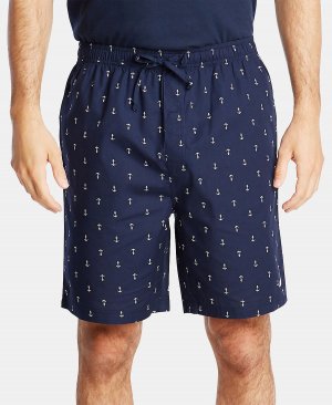 Мужские хлопковые пижамные шорты с принтом якоря Nautica