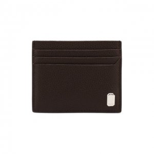 Кожаный футляр для кредитных карт Dunhill. Цвет: коричневый