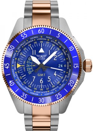 Швейцарские наручные мужские часы V.1.37.3.308.5. Коллекция Airacobra Aviator
