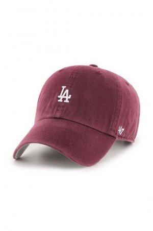 Хлопковая бейсболка 55-го бренда MLB Los Angeles Dodgers , бордовый 47brand
