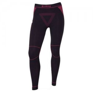 Термобрюки Alisa pants W (чёрный) / M Viking. Цвет: черный/розовый
