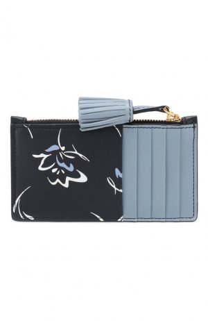 Кожаный футляр для кредитных карт Ralph Lauren. Цвет: темно-синий