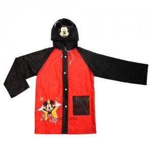 Дождевик детский Привет Микки Маус, размер M 4074597 Сима-ленд. Цвет: красный/черный