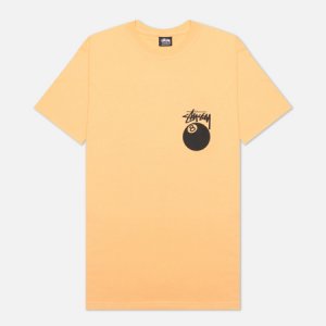 Мужская футболка 8 Ball Graphic Art Stussy. Цвет: оранжевый