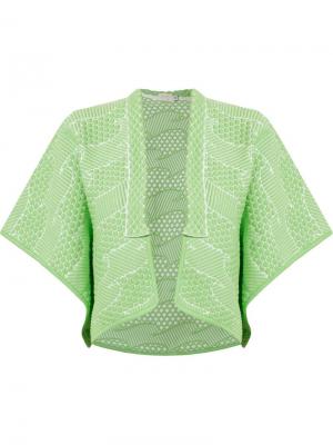 Knit jacquard coat Gig. Цвет: зелёный