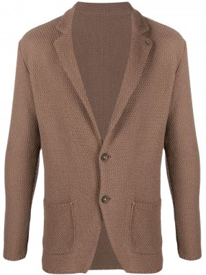 Трикотажный пиджак Manuel Ritz. Цвет: коричневый