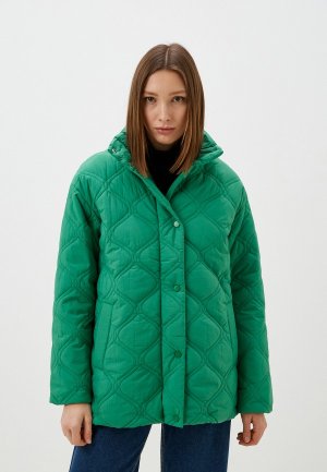 Куртка утепленная Снежная Королева. Цвет: зеленый