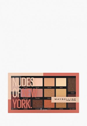 Палетка для глаз Maybelline New York Nudes of York, 18 мл. Цвет: разноцветный