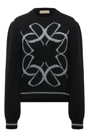 Шерстяной свитер Elie Saab. Цвет: чёрный