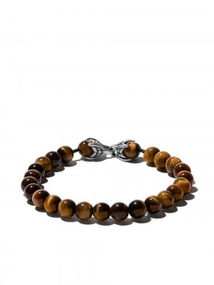 Spiritual Beads tiger eye bracelet David Yurman. Цвет: коричневый