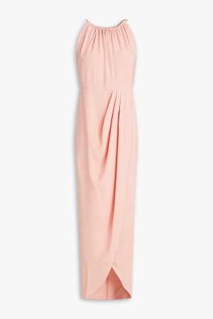 Атласное платье макси со сборками , цвет Blush Shona Joy