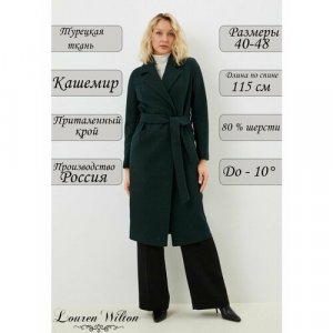Пальто , размер 40, зеленый Louren Wilton. Цвет: зеленый