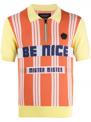 Рубашка поло Be Nice в полоску Viktor & Rolf. Цвет: оранжевый