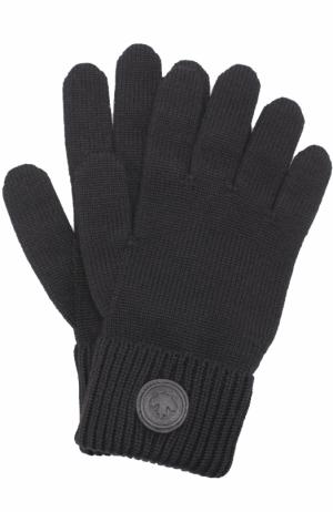 Шерстяные перчатки Dsquared2. Цвет: черный