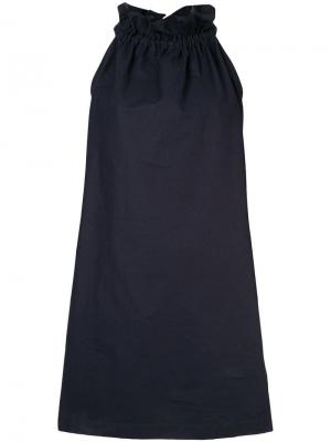 Платье с веревочным бантом сзади Atlantique Ascoli. Цвет: синий