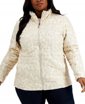 Женская утепленная двусторонняя куртка Mossbud с принтом больших размеров The North Face