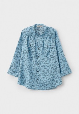 Блуза Masteritsa New Classic. Цвет: голубой