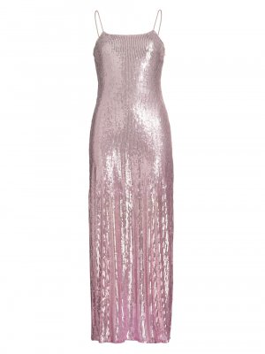 Великолепное платье с вышивкой пайетками , розовый LoveShackFancy