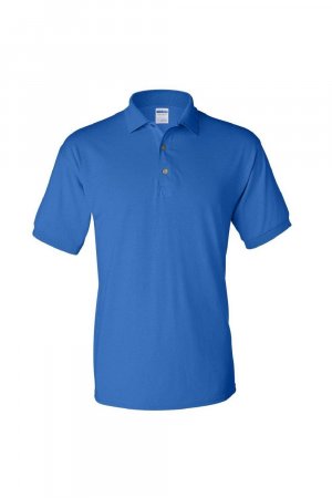 Рубашка поло из джерси DryBlend для взрослых с короткими рукавами , синий Gildan