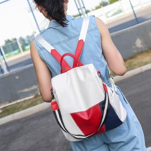 Модный рюкзак женский для отдыха большой емкости дорожная студенческая сумка лоскутная цветная женская VIA ROMA
