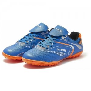 Бутсы футбольные Atemi, гол/оранж, синтетическая кожа, р.44, SD300 TURF ATEMI. Цвет: голубой
