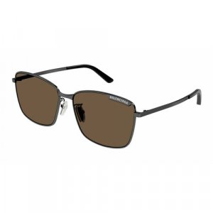 Солнцезащитные очки , серебряный, коричневый BALENCIAGA. Цвет: серебристый/коричневый
