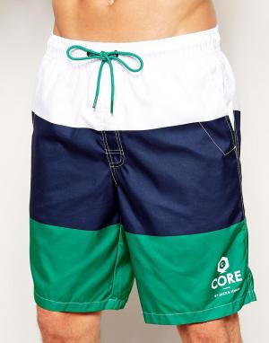 Пляжные шорты в полоску Trish Jack & Jones. Цвет: зеленый