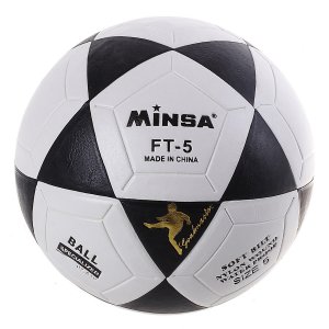 Мяч футбольный minsa, размер 5, 32 панели, pu, 3 подслоя, машинная сшивка, 320 г MINSA