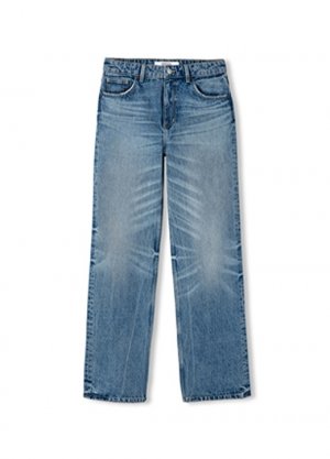 Удобные женские джинсовые брюки цвета индиго с нормальной талией и широкими штанинами İpekyol
