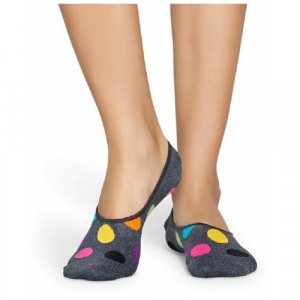 Носки , размер 25, серый Happy Socks. Цвет: темно-серый/серый