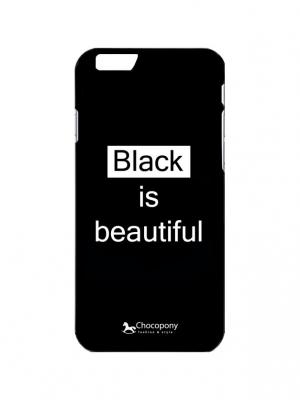Чехол для iPhone 6/6s  Black is beautiful Арт. Black6-116 Chocopony. Цвет: черный
