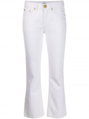 Расклешенные джинсы с завышенной талией Victoria Beckham. Цвет: белый
