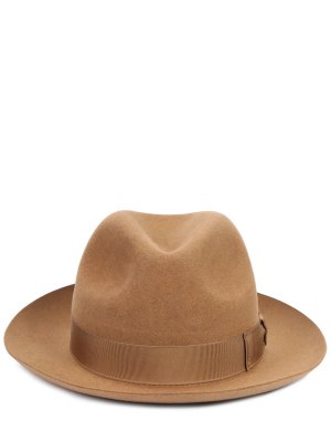 Шляпа шерстяная BORSALINO. Цвет: бежевый