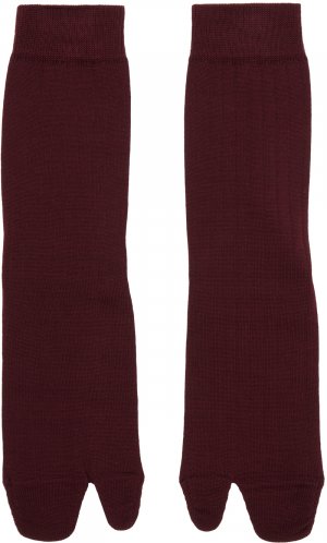 Темно-красные носки-бутлеги , цвет Bordeaux Maison Margiela