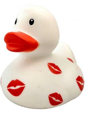 Уточка белая в поцелуях Funny ducks. Цвет: белый